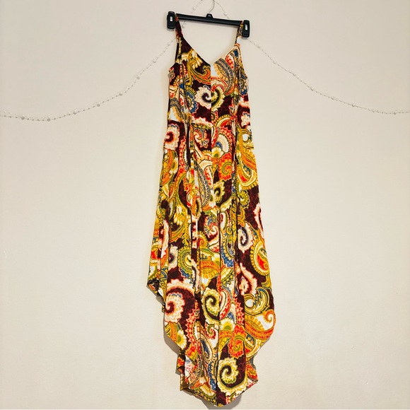 MSK Vibrant Paisley High Low Jumpsuits women’s - Picture 3 of 16